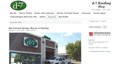 Desktop Screenshot of blog.d-7roofing.com