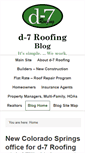 Mobile Screenshot of blog.d-7roofing.com